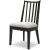 Galliden Upholstered Dining Side Chair | Black Wood Finish