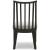 Galliden Upholstered Dining Side Chair | Black Wood Finish