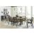 Galliden Upholstered Dining Arm Chair | Black Wood Finish