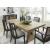 Galliden Upholstered Dining Side Chair | Black Wood Finish