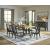 Galliden Extendable Dining Set - Rustic Oak & Black | Ashley