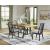 Galliden Extendable Wood Dining Table | Two-Tone Brown & Black