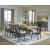 Galliden Extendable Wood Dining Table | Two-Tone Brown & Black