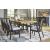 Galliden Extendable Wood Dining Table | Two-Tone Brown & Black