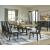 Galliden Extendable Wood Dining Table | Two-Tone Brown & Black