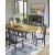 Galliden Extendable Wood Dining Table | Two-Tone Brown & Black