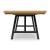 Galliden Extendable Wood Dining Table | Two-Tone Brown & Black