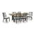 Galliden Extendable Dining Set - Rustic Oak & Black | Ashley