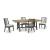 Galliden Extendable Dining Set - Rustic Oak & Black | Ashley