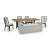 Galliden Extendable Wood Dining Table | Two-Tone Brown & Black