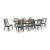 Galliden Extendable Dining Set - Rustic Oak & Black | Ashley