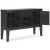Galliden Wood Dining Room Server - Black Sideboard with Wine Rack
