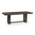 Radkin Rectangular Wood Dining Table - Burnished Brown Reeded Base