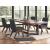 Dilenno Dark Brown Wood Extendable Dining Table | Seats 8