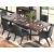 Dilenno Dark Brown Wood Extendable Dining Table | Seats 8