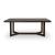 Dilenno Dark Brown Wood Extendable Dining Table | Seats 8