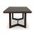 Dilenno Dark Brown Wood Extendable Dining Table | Seats 8