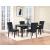 D8685 Faux Marble/Wood Rectangular Dining Room Set