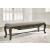 Maylee Upholstered Storage Bench | Dark Brown & Neutral