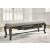 Maylee Upholstered Storage Bench | Dark Brown & Neutral