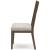 Cabalynn Upholstered Dining Side Chair | Oatmeal Fabric & Wood