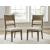 Cabalynn Upholstered Dining Side Chair | Oatmeal Fabric & Wood