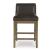Cabalynn Whitewash Wood & Faux Leather Counter Stool