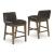 Cabalynn Whitewash Wood & Faux Leather Counter Stool