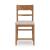 Cabalynn Whitewash Wood & Gray Upholstered Counter Stool