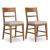 Cabalynn Whitewash Wood & Gray Upholstered Counter Stool