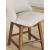 Cabalynn Whitewash Wood & Gray Upholstered Bar Height Stool