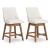 Cabalynn Whitewash Wood & Gray Upholstered Bar Height Stool