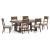 Cabalynn Upholstered Dining Side Chair | Oatmeal Fabric & Wood