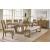 Ashley Cabalynn Extendable Wood Dining Table - Light Brown