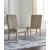 Chrestner Upholstered Dining Side Chair | Gray & Rustic Brown