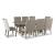 Chrestner Upholstered Dining Side Chair | Gray & Rustic Brown