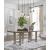 Chrestner Gray Rectangular Wood Dining Table | Double Pedestal