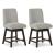 Burkhaus Polyester Upholstered Swivel Barstool