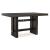 Burkhaus Wood Veneer Rectangular Counter Table w/Wine Rack