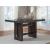 Burkhaus Wood Veneer Rectangular Counter Table w/Wine Rack