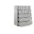Da Vinci 5-Drawer Wood Veneer Chest