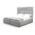 Da Vinci King Size Bed with Fabric Upholstery & LED Lighting