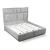 Da Vinci King Size Bed with Fabric Upholstery & LED Lighting
