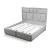 Da Vinci King Size Bed with Fabric Upholstery & LED Lighting