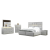 Da Vinci Fabric/Wood Regular Bedroom Set
