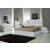 Da Vinci Fabric Platform Queen Size Bed w/Mirrored Trim
