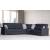 Armada X Fabric/PU Convertible L-Shaped Sectional