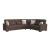 Armada X Fabric Convertible L-Shaped Sectional