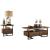 Sedley Wood Veneer Occasional Table Set