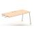 Round Melamine Workstation Single Desk for 1 Person w/Storage Cabinets, Composition 3